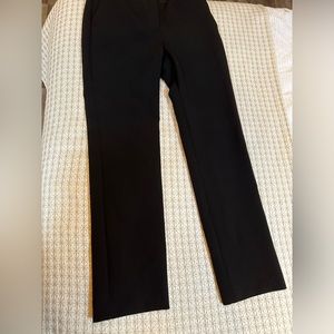 Theory black straight leg pant